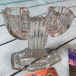 Glass Cactus Candle Holder